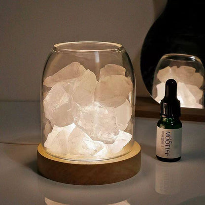 🎁Christmas Gift🎁Crystal Stone Storage Jar Aromatherapy Night Light