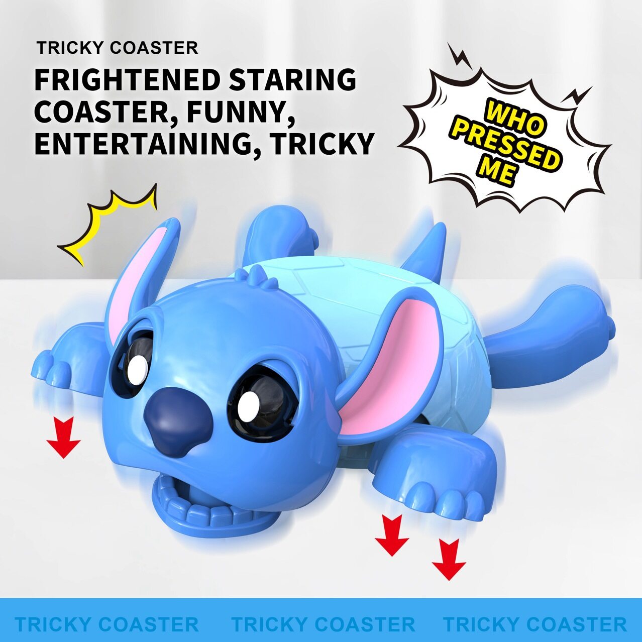 🎃Second piece half price🎃Cute funny tea coasters press staring limbs open coasters thick non-slip insulation mat