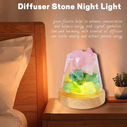 🎁Christmas Gift🎁Crystal Stone Storage Jar Aromatherapy Night Light