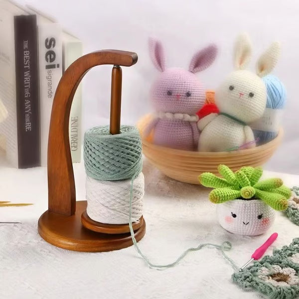 💥 Hot Sale 🌟 Wooden Yarn Spool Rack