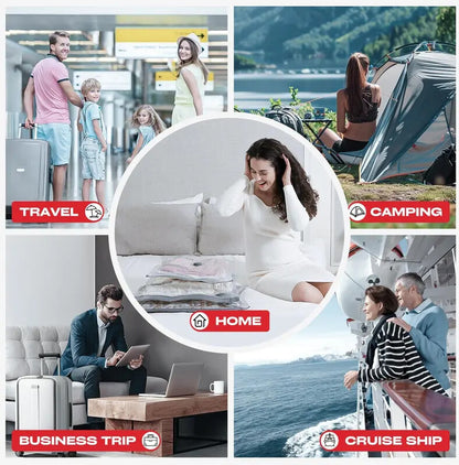 🏆⚡ Over 50,000 units sold! Wireless travel vacuum storage compression bag