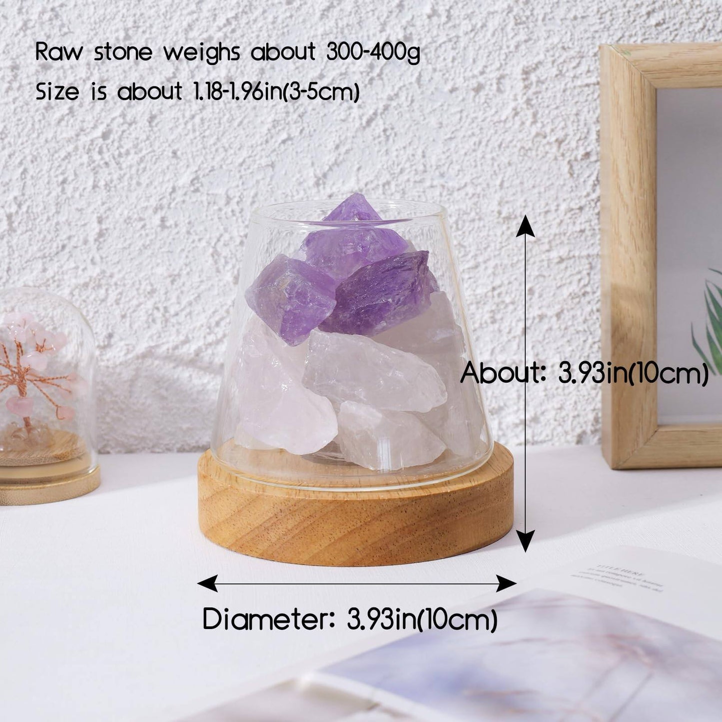 🎁Christmas Gift🎁Crystal Stone Storage Jar Aromatherapy Night Light
